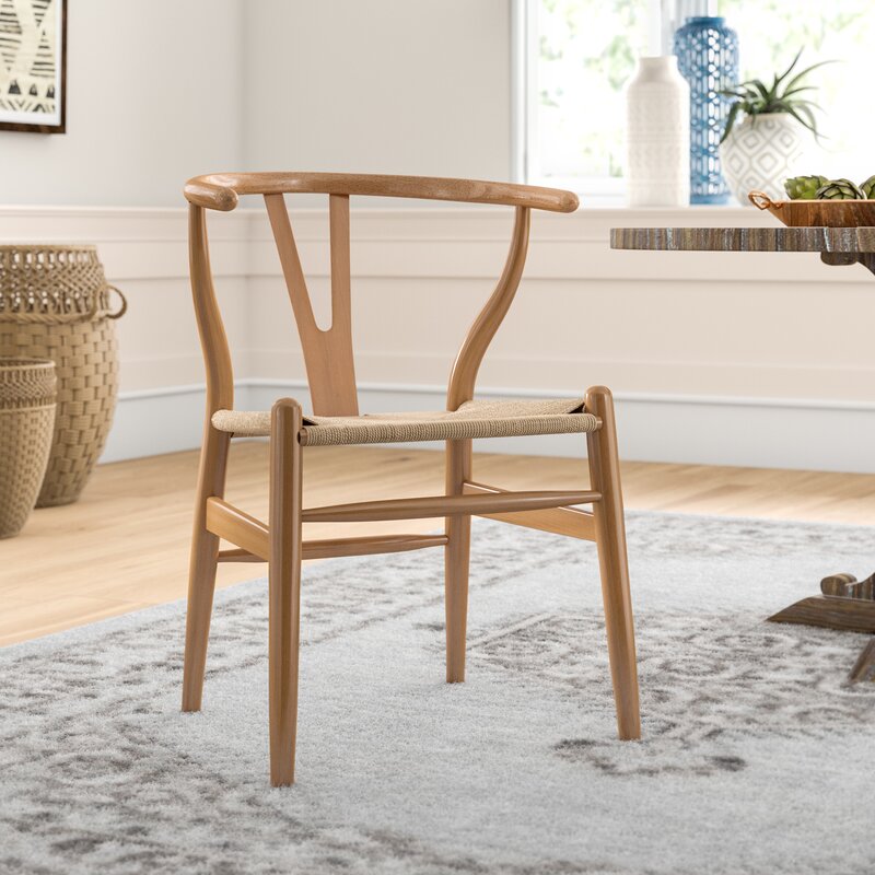 Dayanara solid wood slat back dining chair